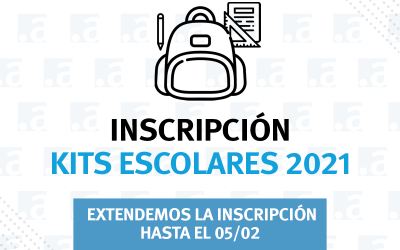 ¡Extendemos la inscripción para los Kits Escolares 2021!