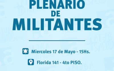 PLENARIO DE MILITANTES