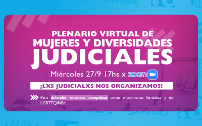 PLENARIO VIRTUAL DE MUJERES Y DIVERSIDADES JUDICIALES